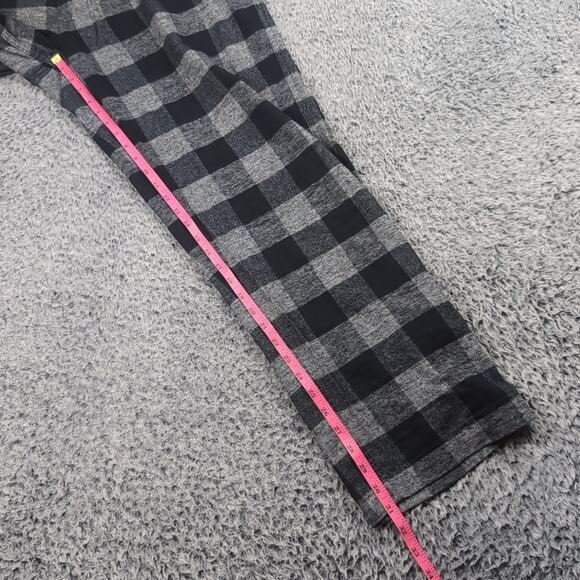 Roots Canada Pants Men Extra Large Black Gray Pajamas Casual Lounge Flannel - Picture 7 of 9